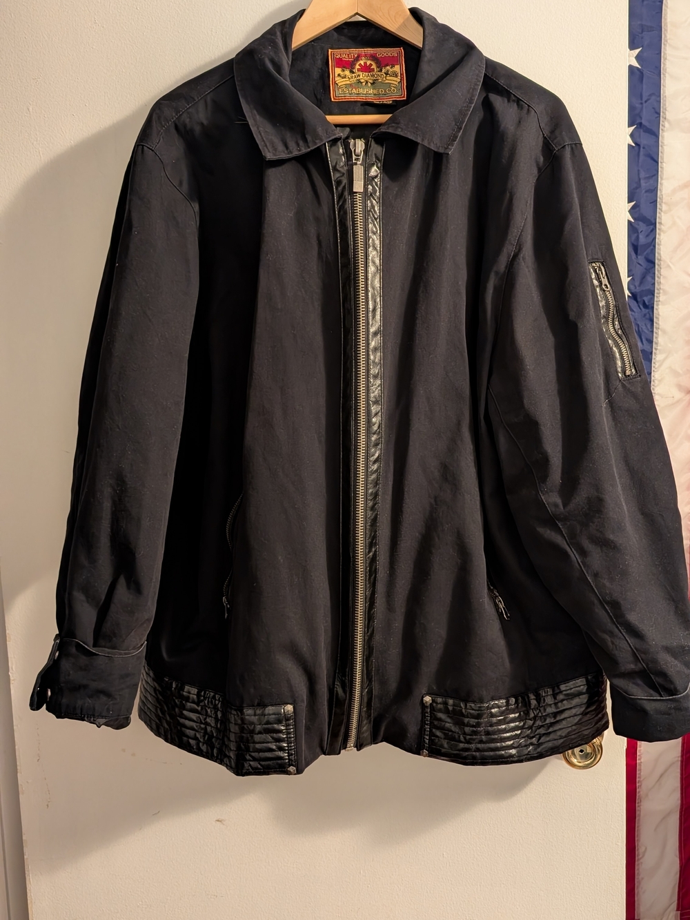 Black Utility Jacket Size 2XL